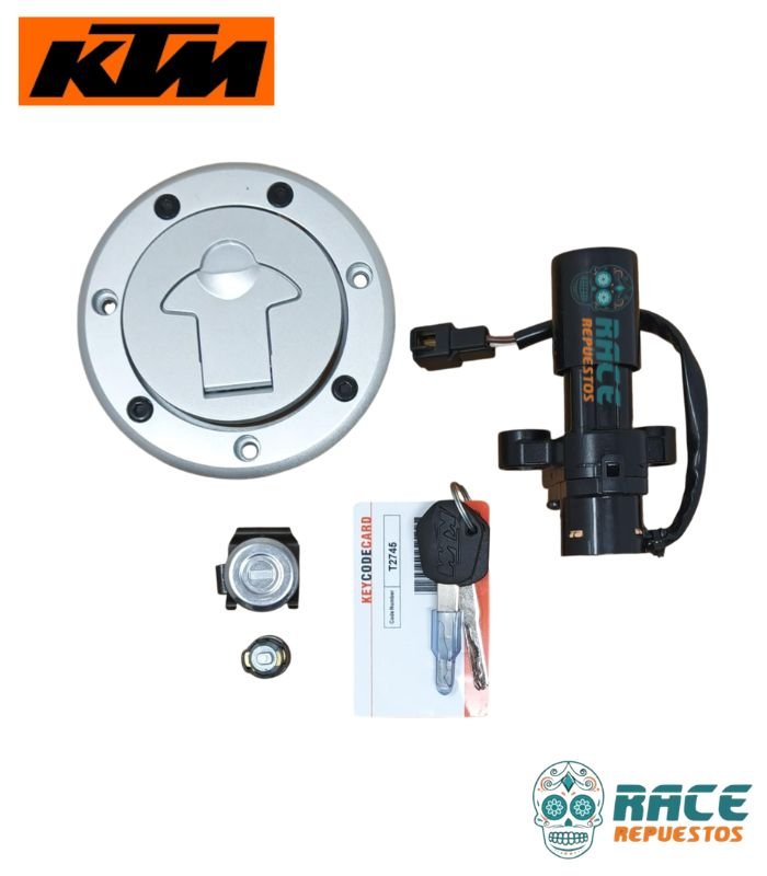 Kit Switch Encendido Completo Con Tapa  DUKE 200 / 390 CLASICAS Original KTM 