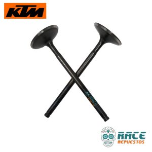 JUEGO VALVULAS ESCAPE KTM DUKE 390 KTM RC 390 ORIGINAL
