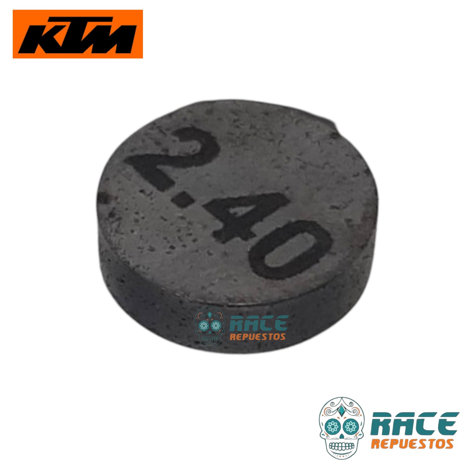 PASTILLAS DE REGULACIÓN 2.40mm KTM DUKE 200 KTM RC 200 ARANDELA AJUSTE VALVULA - Image 4