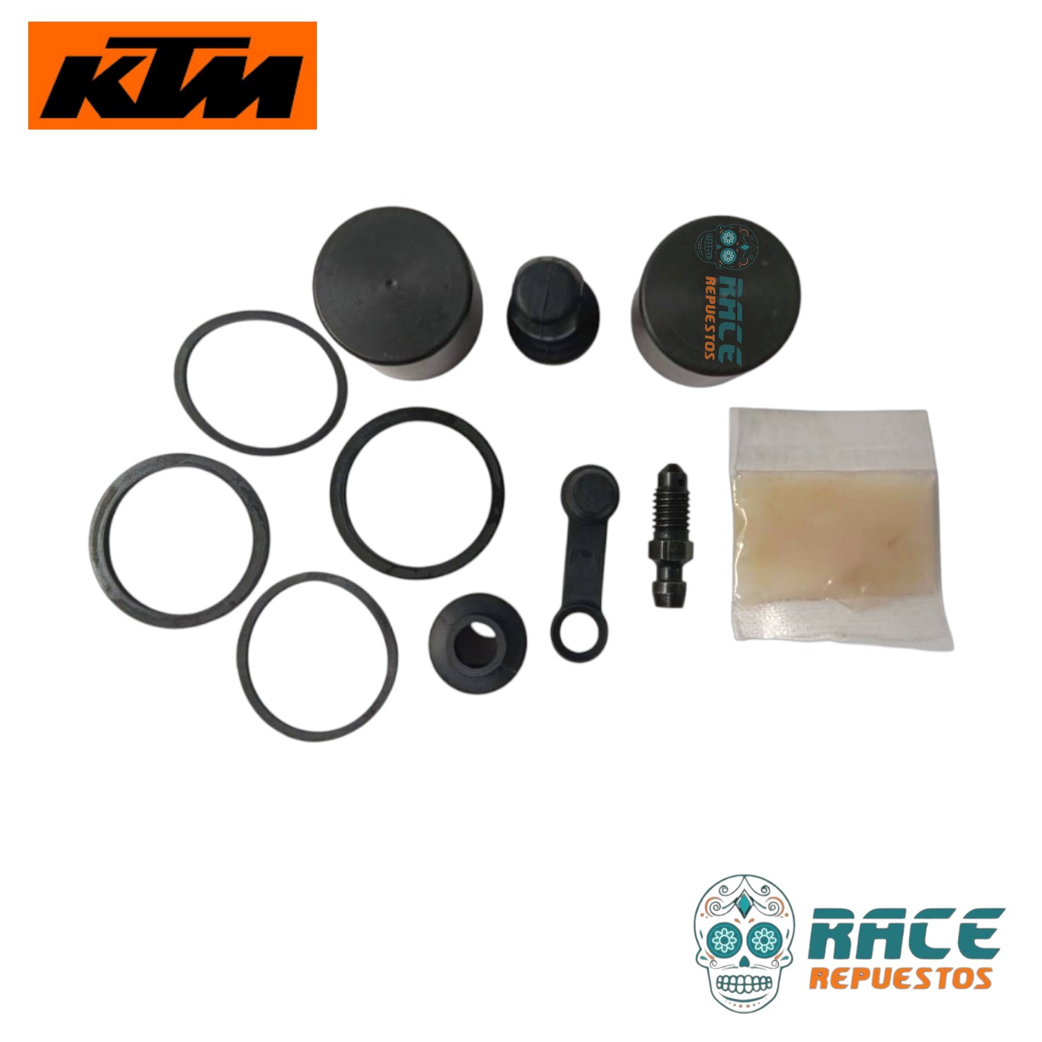 KIT REPARACION CALIPER FRENO TRASERO (SIN PISTON) KTM DUKE 200 390 RC 125 200 390