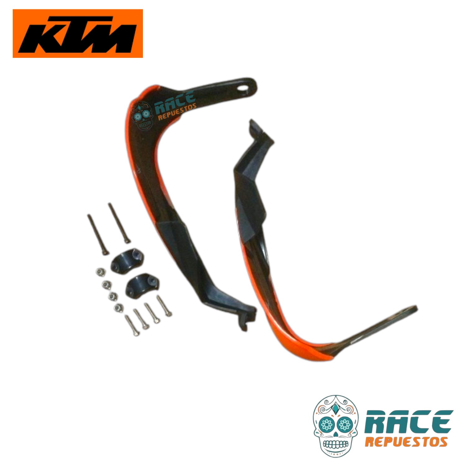 KIT CUBREPUÑO KTM DUKE 390 NARANJA (HANDGUARD) - Image 7