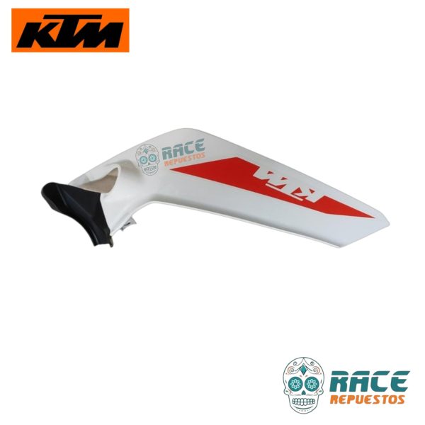 TAPA LATERAL SILLA BLANCO DERECHO KTM DUKE 200 DUKE 390 ORIGINAL - Image 3