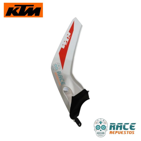 TAPA LATERAL SILLA BLANCO DERECHO KTM DUKE 200 DUKE 390 ORIGINAL - Image 5