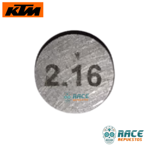 PASTILLAS DE REGULACIÓN 2.16mm KTM DUKE 250 390 RC 390 Adventure ARANDELA AJUSTE VÁLVULA