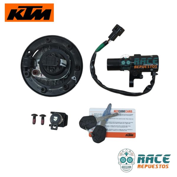 KIT CHAPA ENCENDIDO COMPLETO KTM RC 200 RC 390 MOD. NUEVOS - Image 2