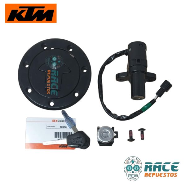 KIT CHAPA ENCENDIDO COMPLETO KTM RC 200 RC 390 MOD. NUEVOS - Image 6