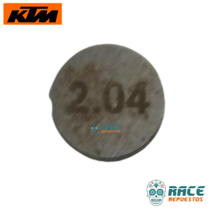 PASTILLAS DE REGULACIÓN 2.04mm KTM DUKE 250 390 RC 390 Adventure ARANDELA AJUSTE VÁLVULA