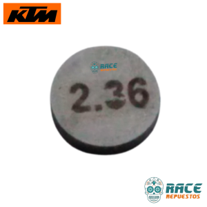 PASTILLAS DE REGULACIÓN 2.36mm KTM DUKE 250 390 RC 390 Adventure ARANDELA AJUSTE VÁLVULA