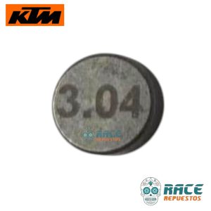 PASTILLA REGULACIÓN 3.04mm KTM DUKE 125 200 KTM RC 125 RC 200 (ARANDELA AJUSTE VÁLVULA)