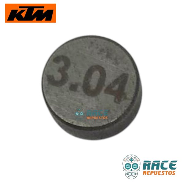 PASTILLA REGULACIÓN 3.04mm KTM DUKE 125 200 KTM RC 125 RC 200 (ARANDELA AJUSTE VÁLVULA) - Image 4