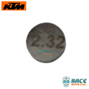 PASTILLAS DE REGULACIÓN 2.32mm KTM DUKE 125 200 RC 125 200 ARANDELA AJUSTE VÁLVULA