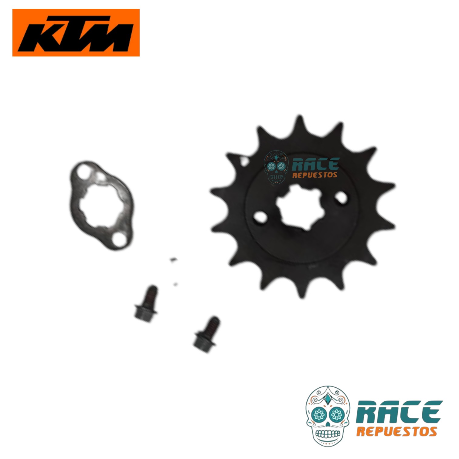 Set Piñón Ataque Salida y Arandela KTM DUKE 125 200 KTM RC 125 RC 200 Original - Image 2