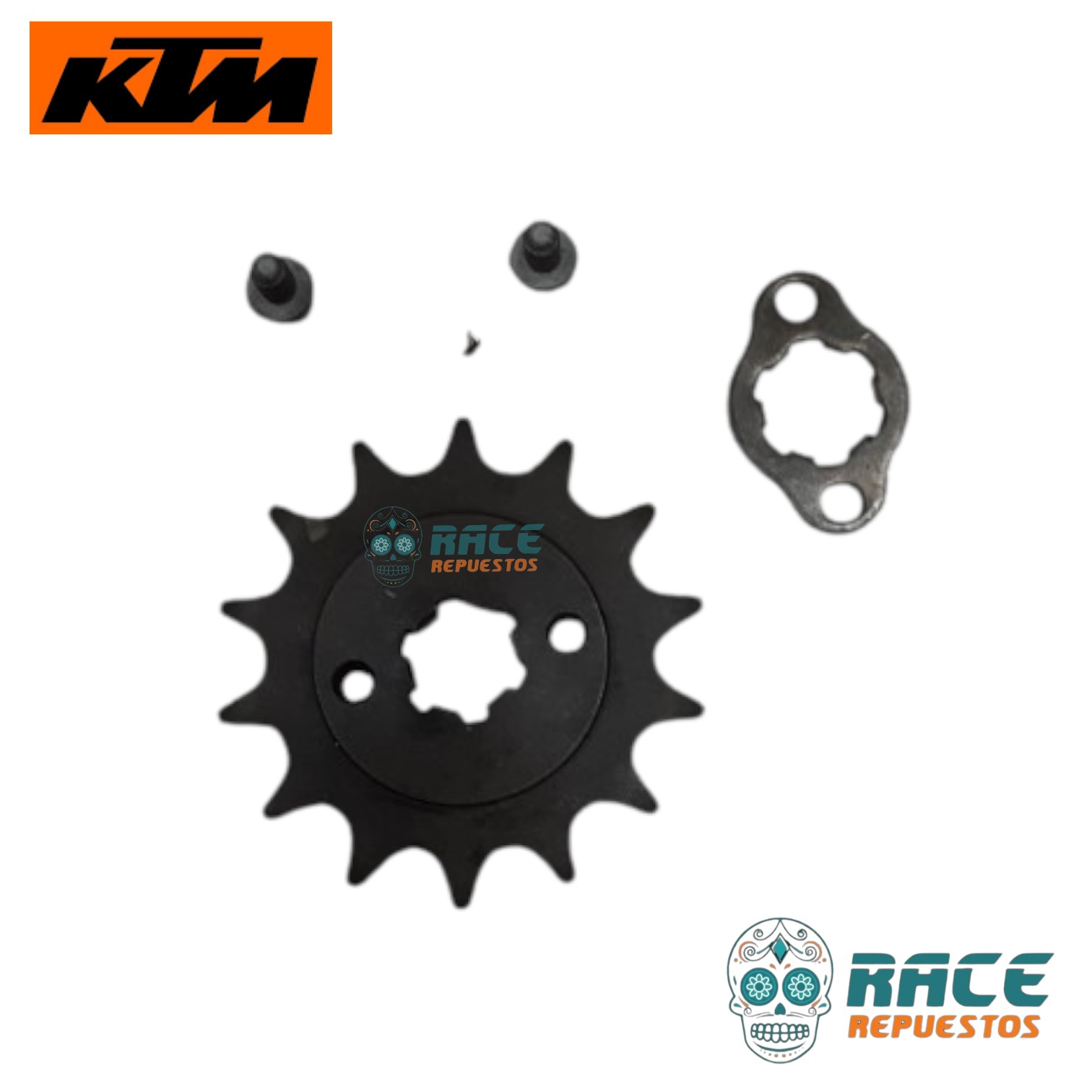 Set Piñón Ataque Salida y Arandela KTM DUKE 125 200 KTM RC 125 RC 200 Original