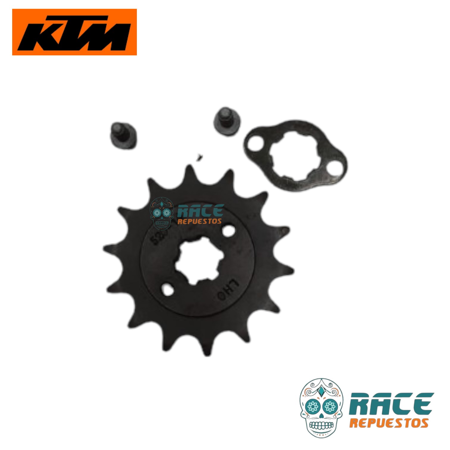 Set Piñón Ataque Salida y Arandela KTM DUKE 125 200 KTM RC 125 RC 200 Original - Image 5