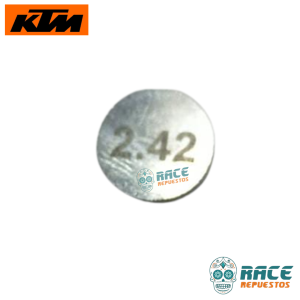 PASTILLAS DE REGULACIÓN 2.42mm KTM DUKE 125 200 RC 125 200 ARANDELA AJUSTE VÁLVULA