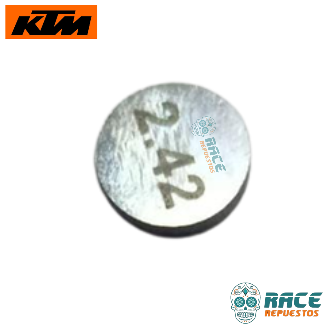 PASTILLAS DE REGULACIÓN 2.42mm KTM DUKE 125 200 RC 125 200 ARANDELA AJUSTE VÁLVULA - Image 2