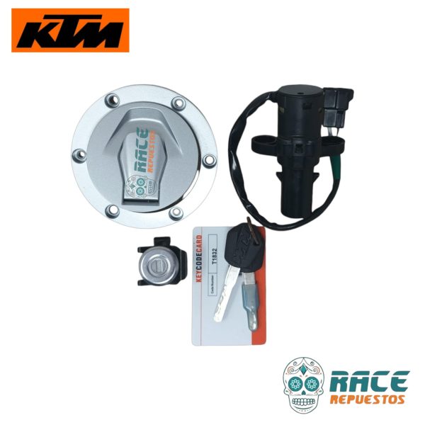 KIT CHAPAS ENCENDIDO GRIS KTM ADVENTURE 250 390 ORIGINAL - Image 6