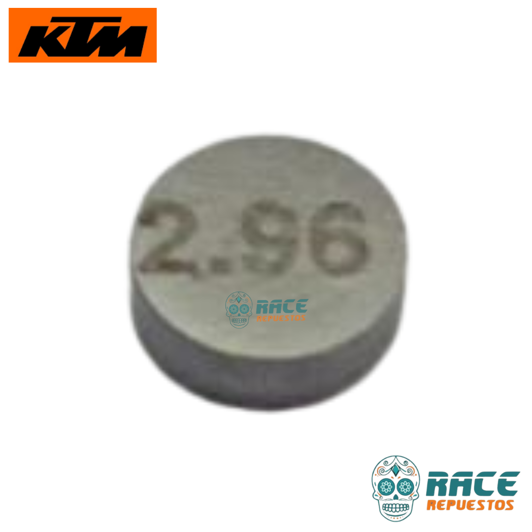 PASTILLAS DE REGULACIÓN 2.96mm KTM DUKE 125 200 KTM RC 125 200 ARANDELA AJUSTE VÁLVULA