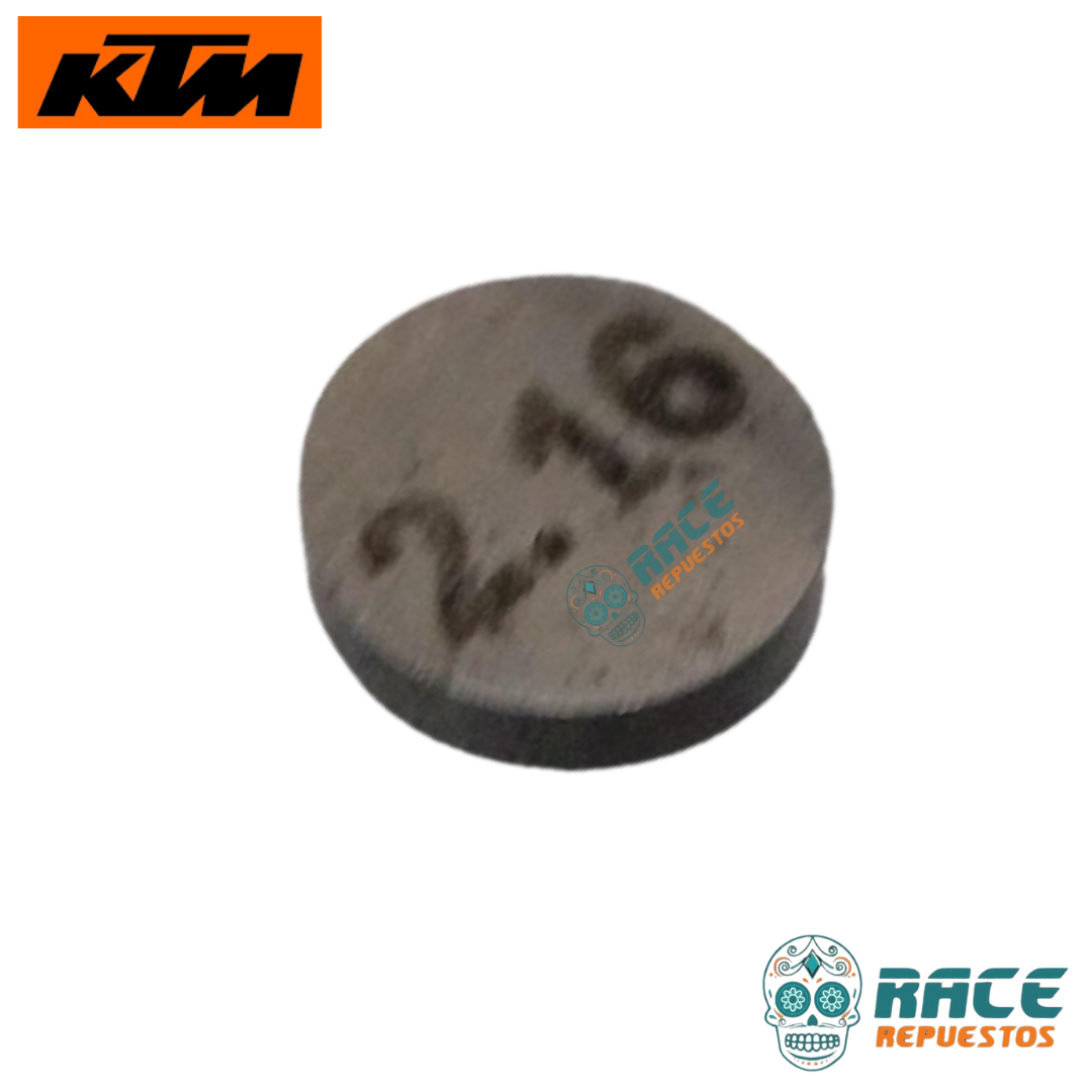 PASTILLAS DE REGULACIÓN 2.16mm KTM DUKE 125 200 RC 125 RC 200 ARANDELA AJUSTE VÁLVULA