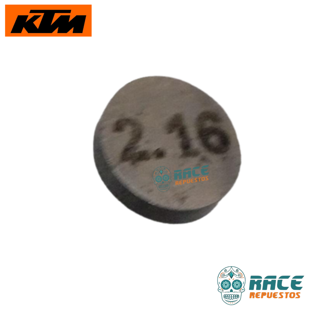 PASTILLAS DE REGULACIÓN 2.16mm KTM DUKE 125 200 RC 125 RC 200 ARANDELA AJUSTE VÁLVULA - Image 2