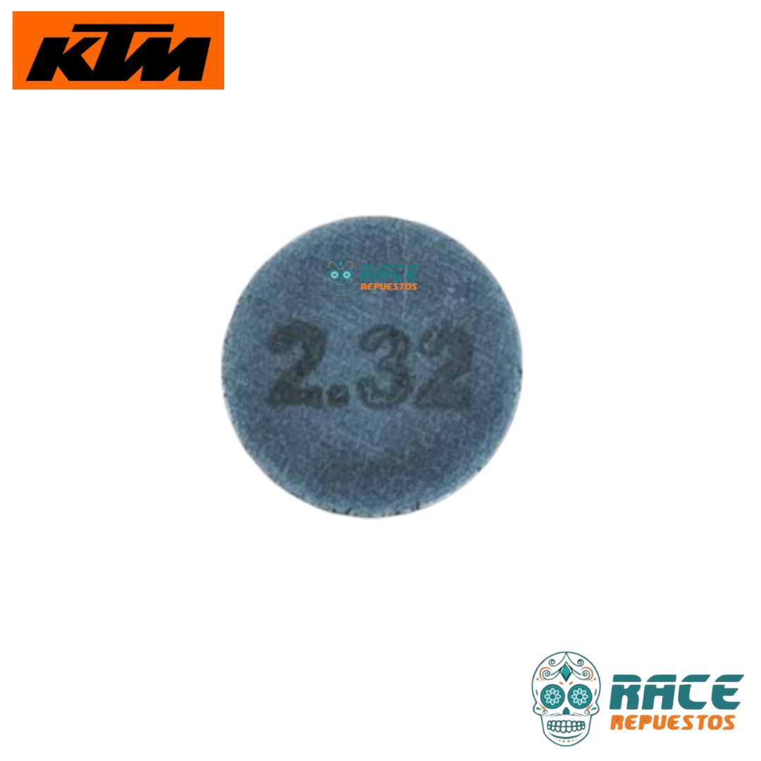 PASTILLAS DE REGULACIÓN 2.32mm KTM DUKE 250 KTM 390 RC 390 Adventure ARANDELA AJUSTE VÁLVULA