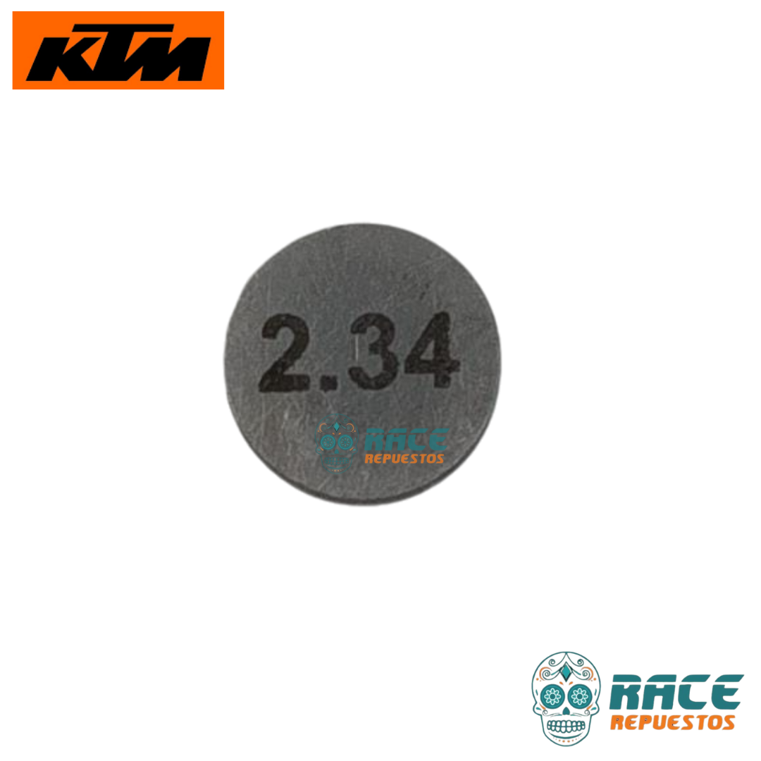 PASTILLAS DE REGULACIÓN 2.34mm KTM DUKE 250 390 RC 390 Adventure Svartpilen ARANDELA AJUSTE VÁLVULA - Image 2
