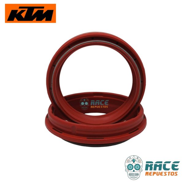 RETEN TELESCOPICAS SUSPENSION DELANTERO ROJO KTM DUKE KTM RC MOD. NUEVOS (con Polvo) - Image 8