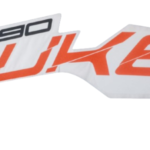 Calcomanía Tapa Tanque de Gasolina Bencina Izquierda KTM DUKE 390 Blanca