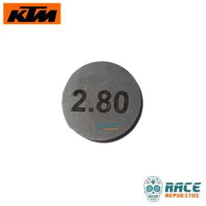PASTILLAS DE REGULACIÓN 2.80mm KTM DUKE 250 KTM 390 y RC 390 Adventure Svartpilen ARANDELA AJUSTE VALVULA