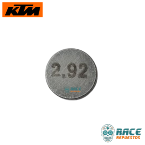 PASTILLAS DE REGULACIÓN 2.92mm KTM DUKE 250 390 RC 390 KTM Adventure ARANDELA AJUSTE VALVULA