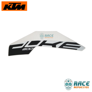 Calcomanía Derecha KTM Duke 200ng Blanca