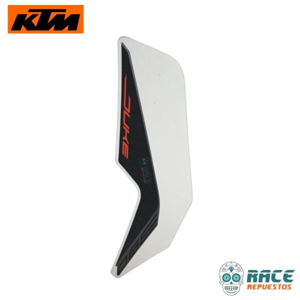 CALCOMANIA DERECHA GRIS KTM DUKE 390 (ESTANQUE) - Image 2