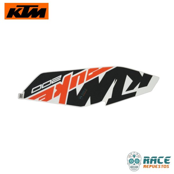 CALCOMANIA TAPA GASOLINA DERECHA NEGRA KTM DUKE 200 - Image 3