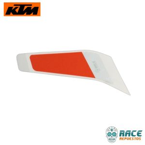 CALCOMANIA IZQUIERDA BLANCA KTM DUKE 200 (ESTANQUE)