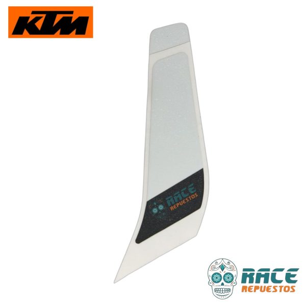 CALCOMANIA IZQUIERDA BLANCA KTM DUKE 200 2017-2019 (ESTANQUE) - Image 2