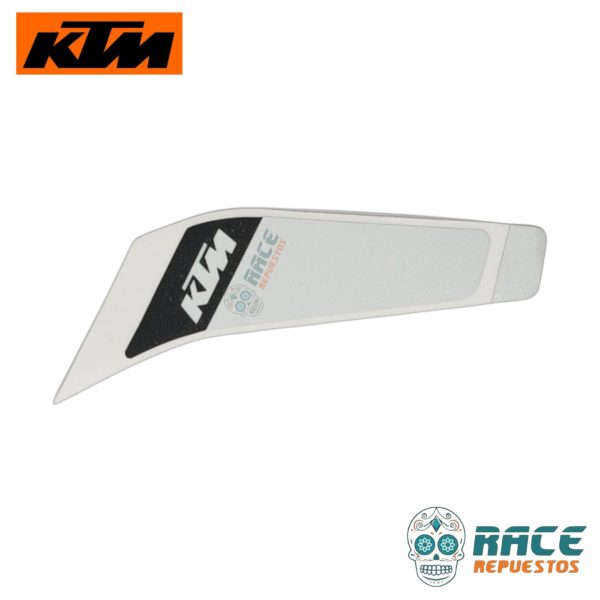 CALCOMANIA DERECHA BLANCA KTM DUKE 200 2017-2019 (ESTANQUE) - Image 2
