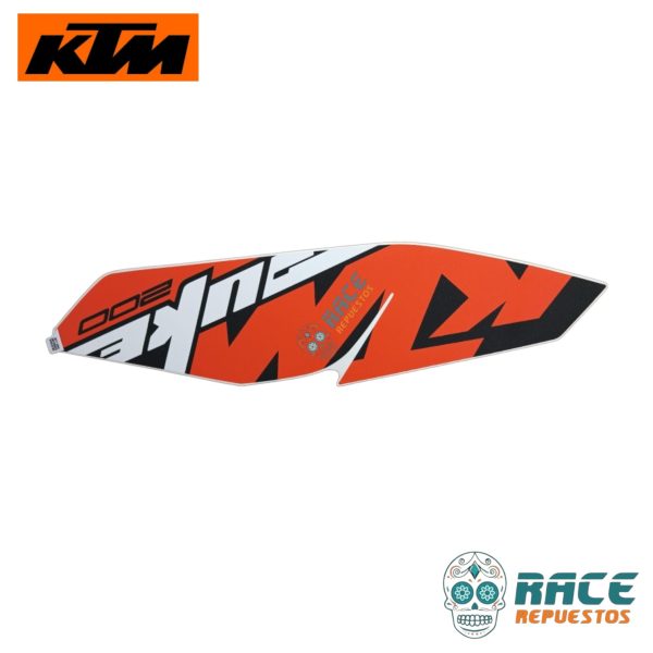 CALCOMANIA DERECHA NARANJA KTM DUKE 200 2017-2019 (ESTANQUE) - Image 3