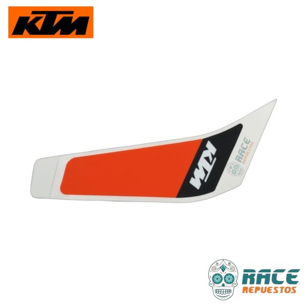 CALCOMANIA IZQUIERDA BLANCA KTM DUKE 390 2020-2023 (ESTANQUE) - Image 3