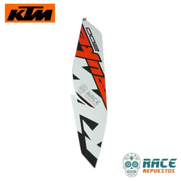 CALCOMANIA DERECHA BLANCA KTM DUKE 200 2017-2019 (ESTANQUE) - Image 7