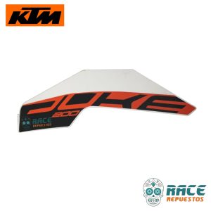CALCOMANIA DERECHA NARANJA KTM DUKE 200 2021-2024 ug (ESTANQUE)