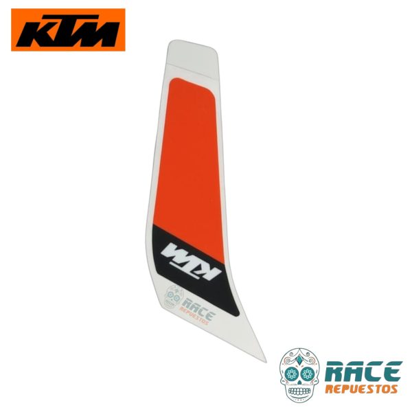 CALCOMANIA IZQUIERDA BLANCA KTM DUKE 390 2020-2023 (ESTANQUE) - Image 6