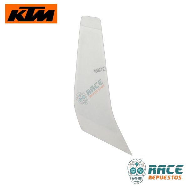 CALCOMANIA IZQUIERDA BLANCA KTM DUKE 200 2017-2019 (ESTANQUE) - Image 5