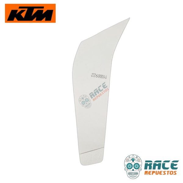 CALCOMANIA IZQUIERDA BLANCA KTM DUKE 390 2020-2023 (ESTANQUE) - Image 5