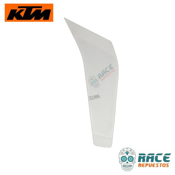 CALCOMANIA IZQUIERDA BLANCA KTM DUKE 200 2017-2019 (ESTANQUE) - Image 6