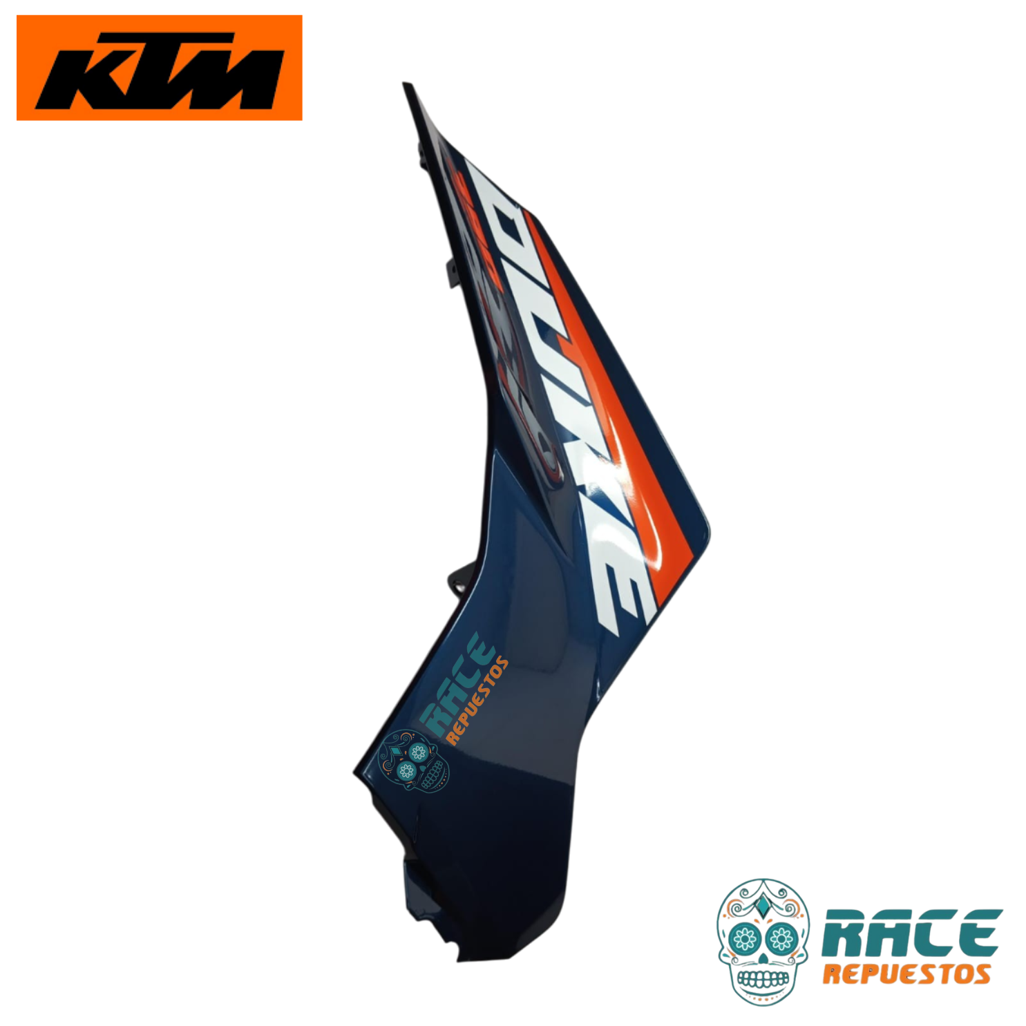 Cubierta de Tanque Izquierdo Azul KTM Duke 390 Generacion-3 Original (Tapa Estanque)